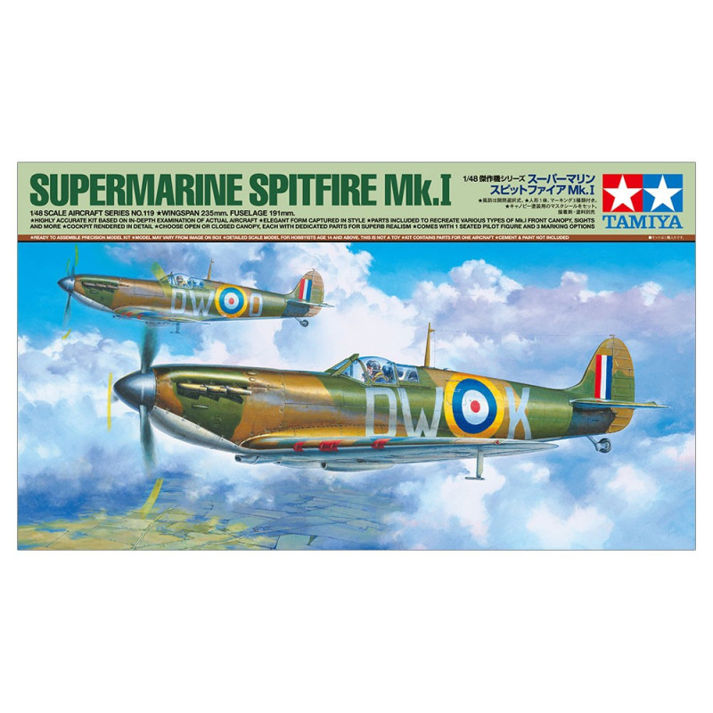 TAMIYA 1/48 SPITFIRE MK.I 61119