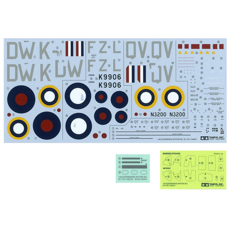 TAMIYA 1/48 SUPERMARINE SPITFIRE Mk.I    (61119)
