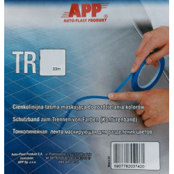 APP MASKING TAPE 3 mm*33mb (blue) for curves and bends