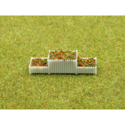 RS KWIETNIK BIAŁY 43*10*10 mm H0 / 1:87 (0317)