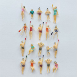 RS PLASTER FIGURES 20 pieces H0 / 1:87 (0713)
