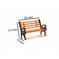 RS PLATFORM BENCH / PARK BENCH H0 / 1:87 (0733)