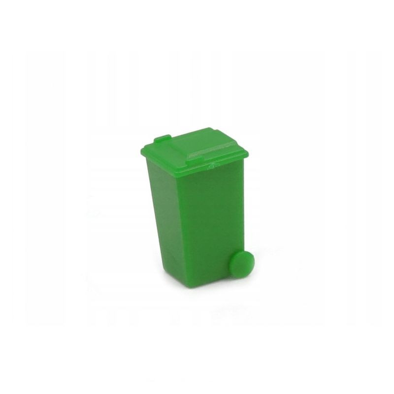 RS Garbage can / Bin green H0 / 1:87 (0729)