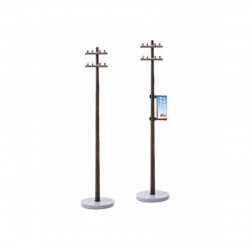 RS SŁUPY TELEGRAFICZNE / WYSOKIE NAPIĘCI E - 2 sztuki (0703a) H0 / 1:87