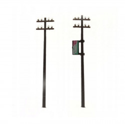 RS TELEGRAPHIC SHEETS / HIGH VOLTAGE 2 pieces H0 / 1:87 (0703)