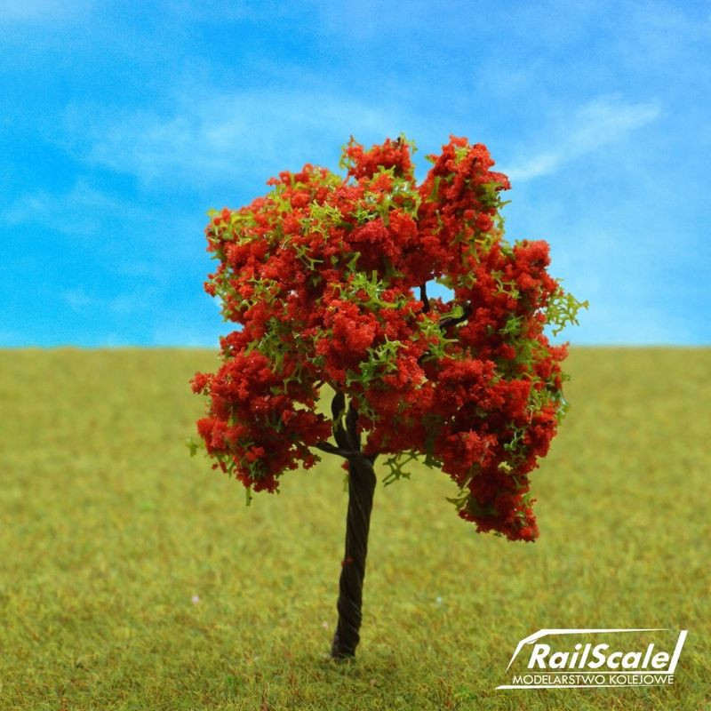 RS TREE 50 mm (with red flowers) H0 / 1:87 (0123)