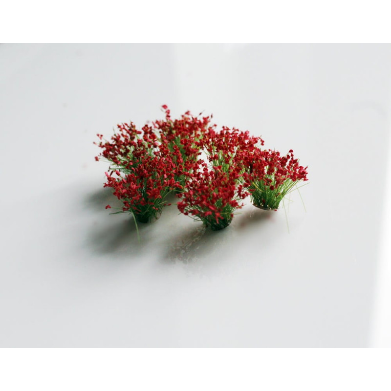 MM BLOODS WITH FLOWERS 12 mm RED (280) - 2 pieces