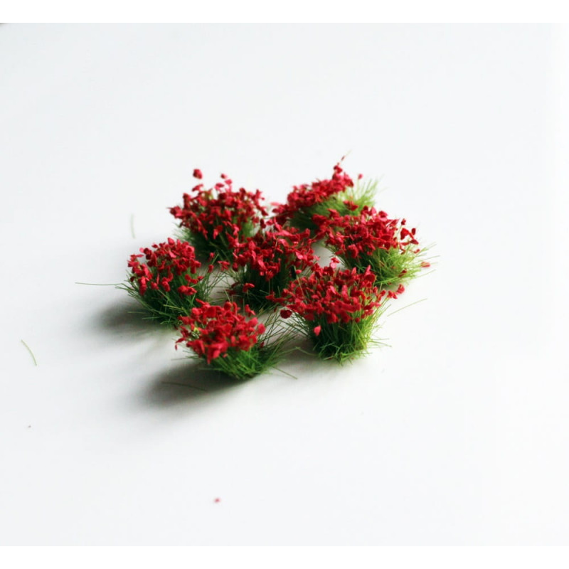 MM BLOODS WITH FLOWERS 5 mm RED (268) - 2 pieces