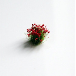 MM BLOODS WITH FLOWERS 5 mm RED (268) - 2 pieces