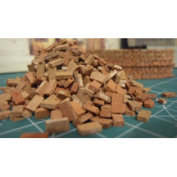 GYPSUM BRICK 1:32 / 1:35 COLORED - 100 pieces (35003)