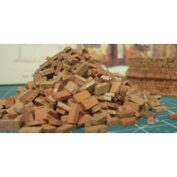 GYPSUM BRICK 1:32 / 1:35 COLORED - 100 pieces (35003)