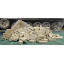 GYPSUM BRICK 1:32 / 1:35 UNCOLORED - 100 pieces (35006)
