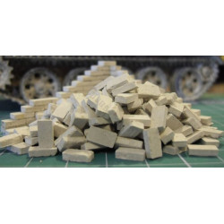 GYPSUM BRICK 1:32 / 1:35 UNCOLORED - 100 pieces (35006)