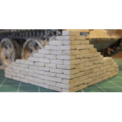 CEGŁA GIPSOWA 1:32 / 1:35 NIEBARWIONA - 100 sztuk (35006)