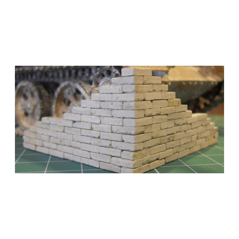 GYPSUM BRICK 1:32 / 1:35 UNCOLORED - 100 pieces (35006)