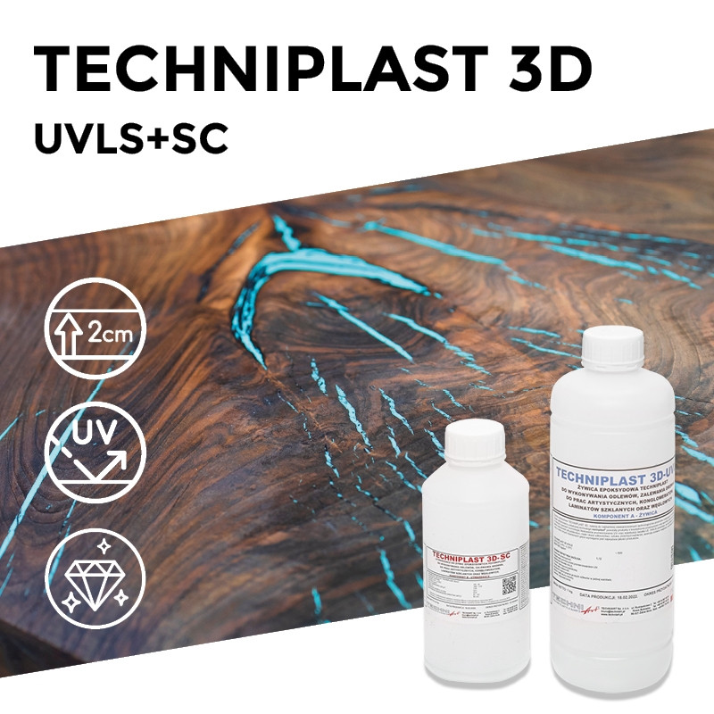 TECHNIPLAST 3-D UVLS RESIN 0,5 kg + 3-D HARDENER SC 0,2 kg ( do 2 cm v jedné vrstvě )