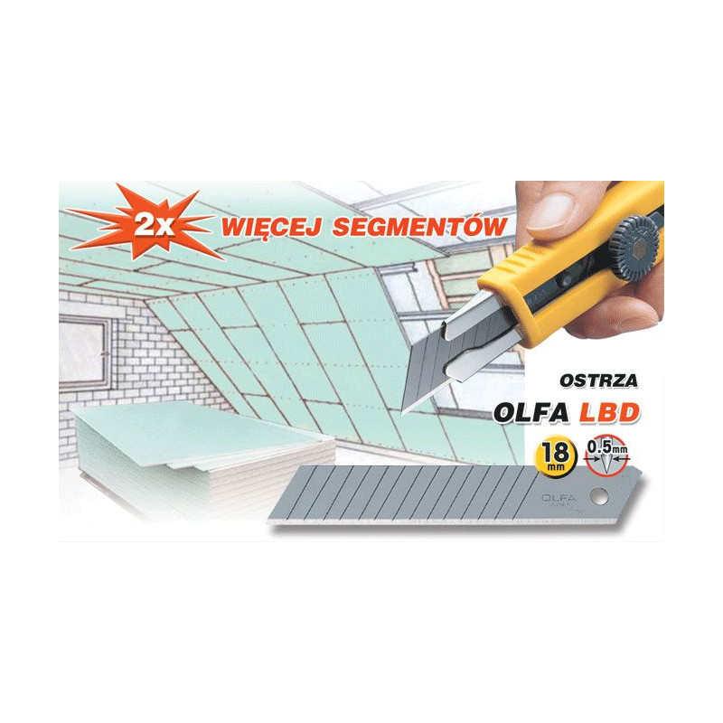 OLFA OSTRZA WYMIENNE 18 mm (LBD-10)