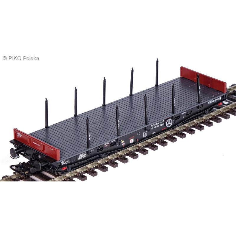 PIKO 58414-3 PLATFORM WAGON WITH STANCHIONS 401Z PKP IV