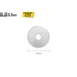 OLFA OSTRZA DO NOŻA RTY-4 / CMP-3 KRĄŻKOWE 18 mm (RB18-2)