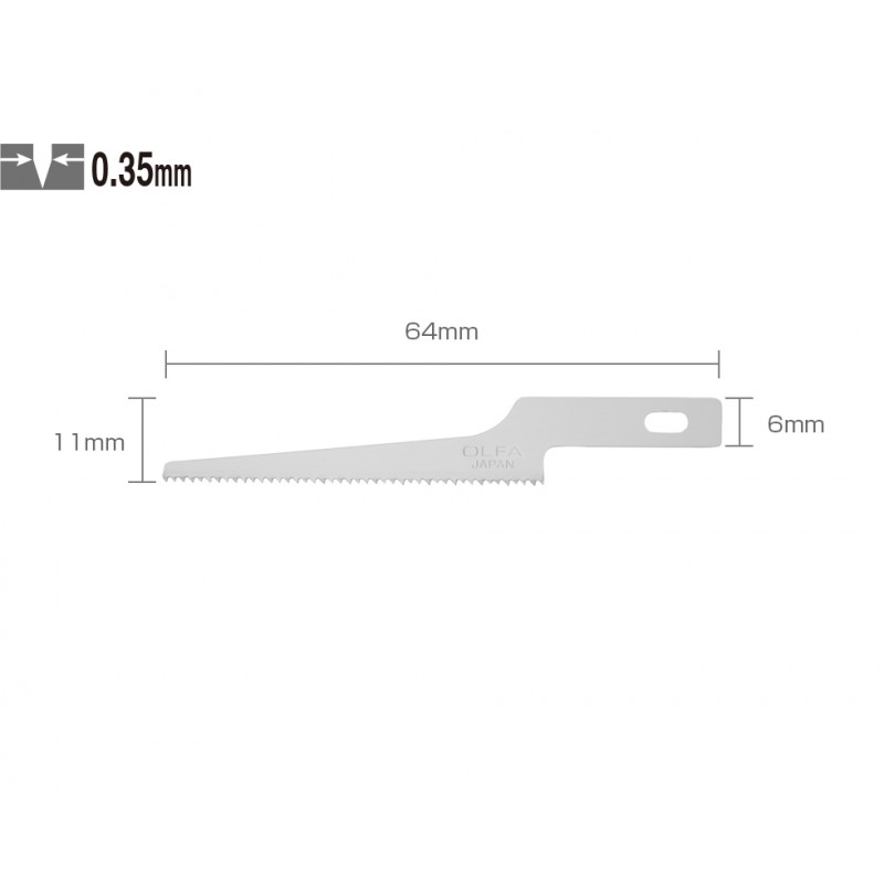 OLFA OSTRZA DO SKALPELI AK-1/AK4 PIŁKA WĄSKA (KB4-NS/3)