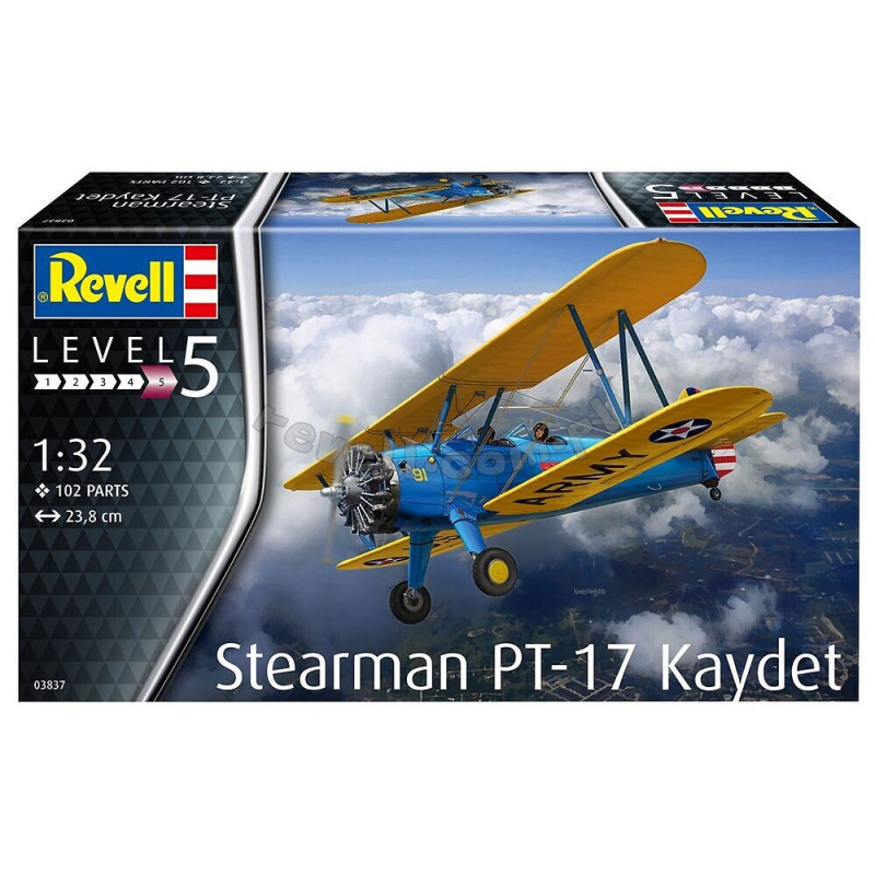 REVELL 1/32 STEARMAN PT-17 KAYDET (03837)