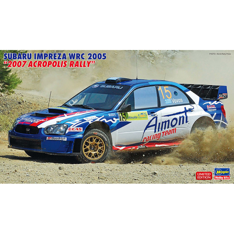 HASEGAWA 1/24 SUBARU IMPREZA WRC 2005 "2007 ACROPOLIS RALLY" (HA20558)