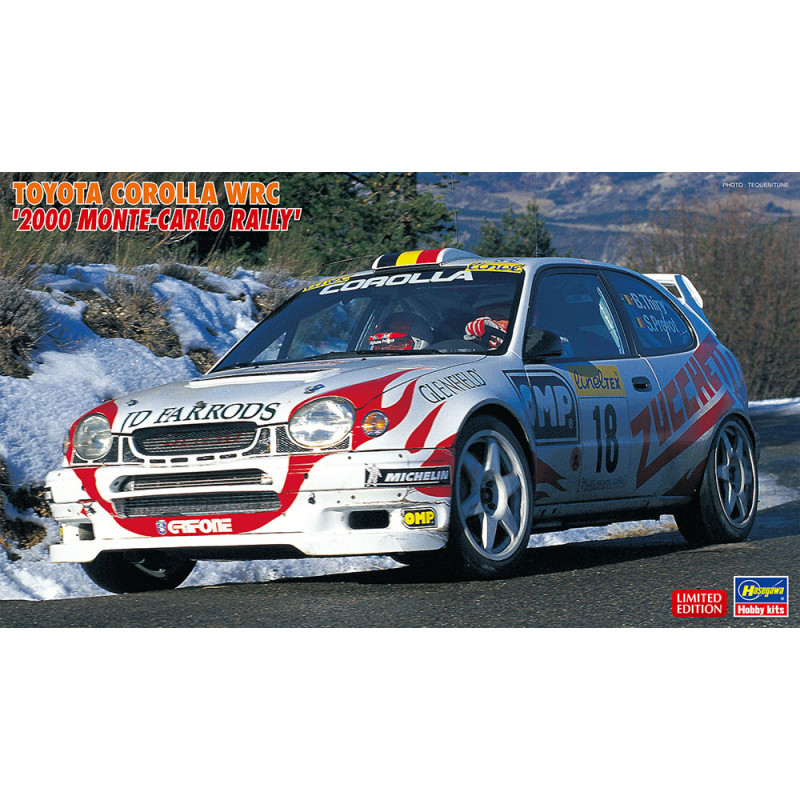 HASEGAWA 1/24 TOYOTA COROLLA WRC 2000 MONTE CARLO RALLY (HA20396)