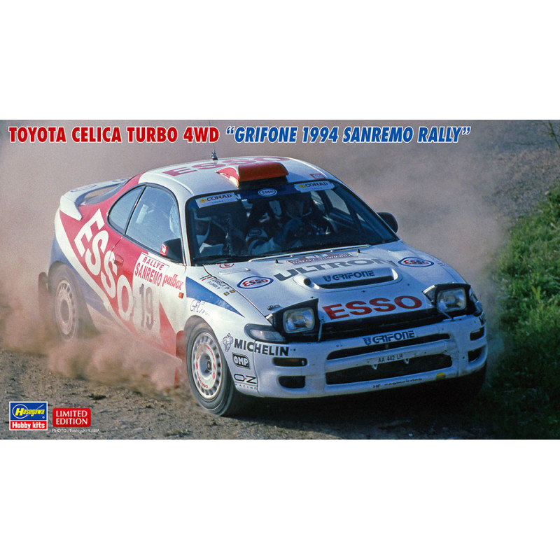 HASEGAWA 1/24 TOYOTA CELICA TURBO 4WD    "GRIFONE 1994 SAN REMO RALLY" (20466)