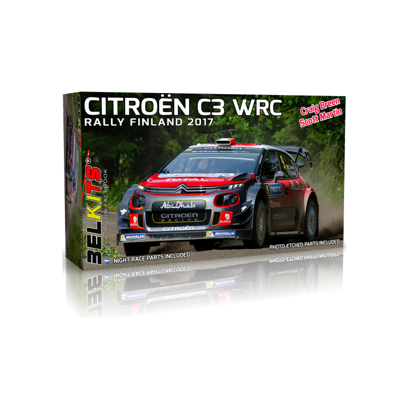 BELKITS 1/24 CITROEN C3 BREEN WRC /RALLY FINLAND 2017 (BEL018)