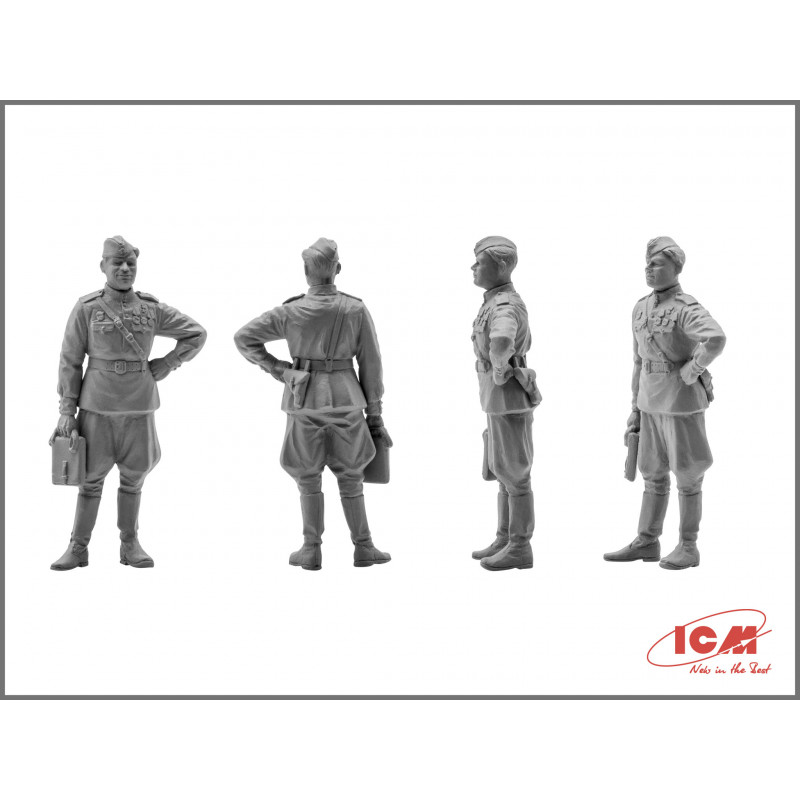 ICM 1/48 SOVIET AIR FORCE PILOTS AND GROUND PERSONNEL (48084)