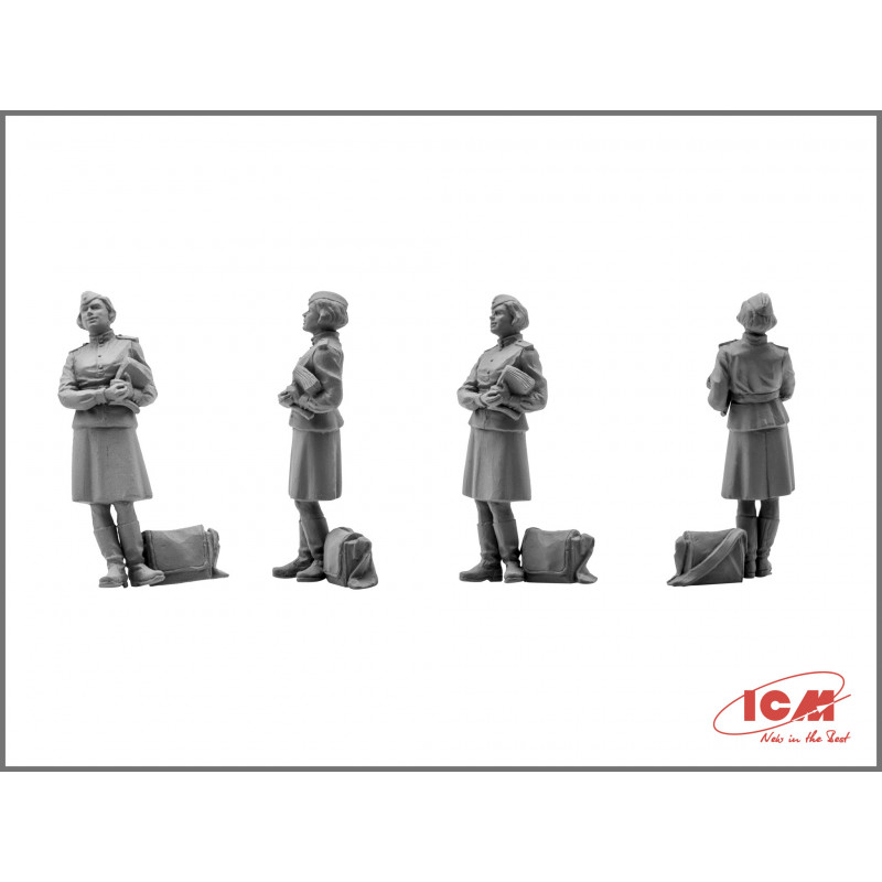 ICM 1/48 SOVĚTSKÉ LETECTVO - PILOTI A POZEMNÍ PERSONÁL (48084)