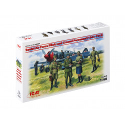 ICM 1/48 SOVĚTSKÉ LETECTVO - PILOTI A POZEMNÍ PERSONÁL (48084)