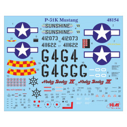 ICM 1/48 MUSTANG P-51K AMERICAN FIGHTER (48154)