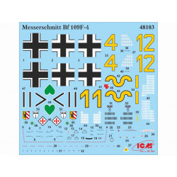 ICM 1/48 MESSERSCHMITT BF109F-4 GERMAN FIGHTER (48103)