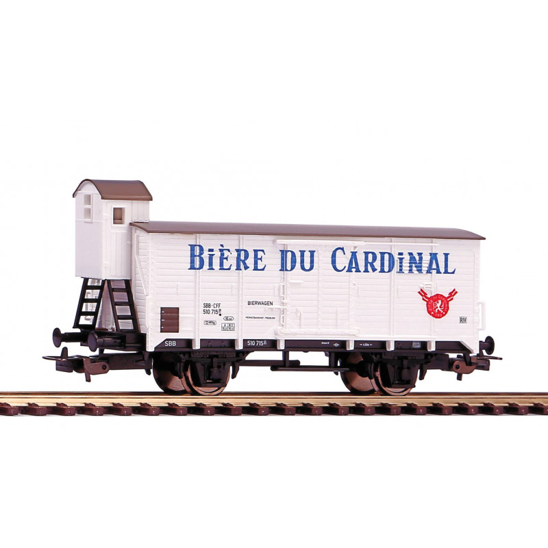 PIKO 58929 FREIGHT CAR - BIERE DU CARDINAL / SBB III