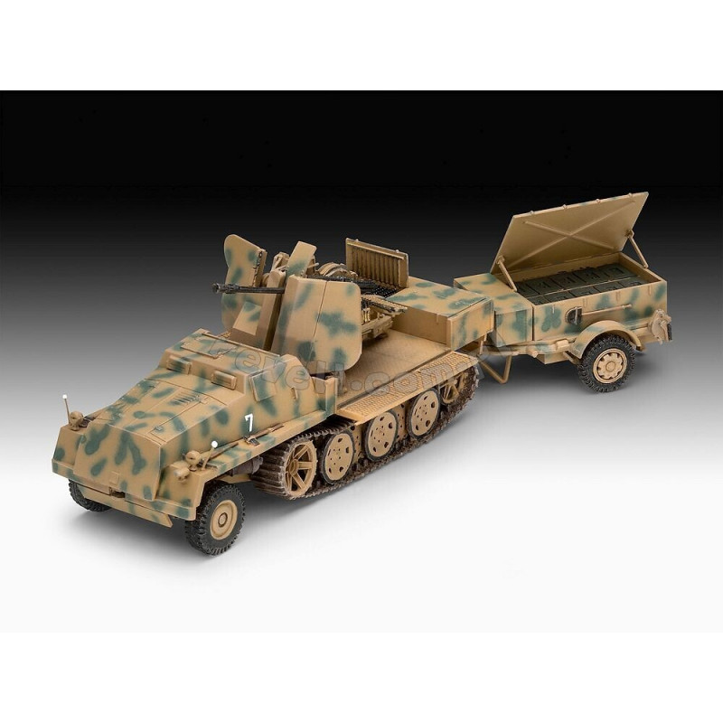 REVELL 1/72 sWS WITH FLAK 43 AND Sd.Ah. 58. AMMO TRAILER (03293)