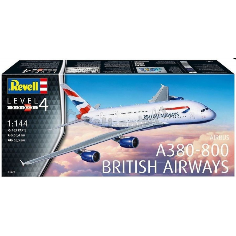 REVELL 1/144 AIRBUS A380-8 BRITISH AIRWAYS (03922)