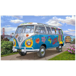 REVELL 1/24 VW T1 SAMBA BUS FLOWER POW (07050)