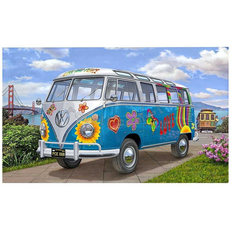 REVELL 1/24 VW T1 SAMBA BUS FLOWER POWER (07050)