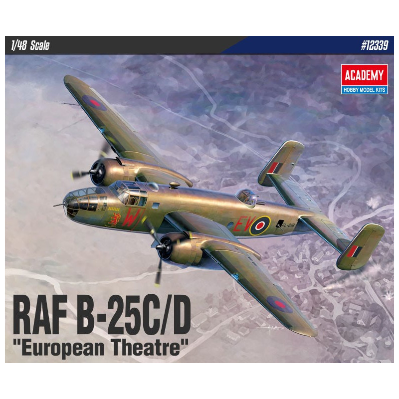 ACADEMY 1/48 RAF B-25C/D "EUROPEAN THEATRE" (12339)