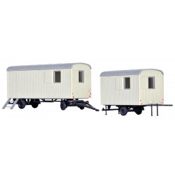 KIBRI 10278 H0 PRZYCZEPY, BARAKOWOZY