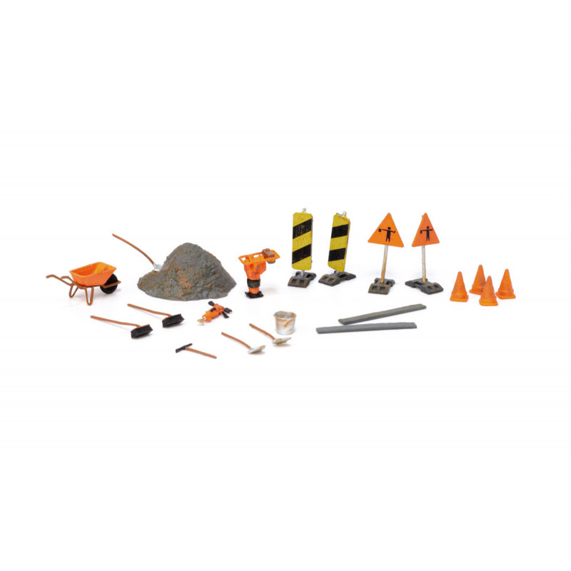 WOODLAND WA1851 H0 FIGURES ROAD ACCESSORIES