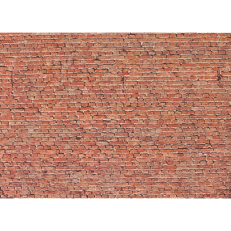 FALLER 170607 H0 MODELLER'S CARDBOARD WITH IMPRINT "clinker brick wall"