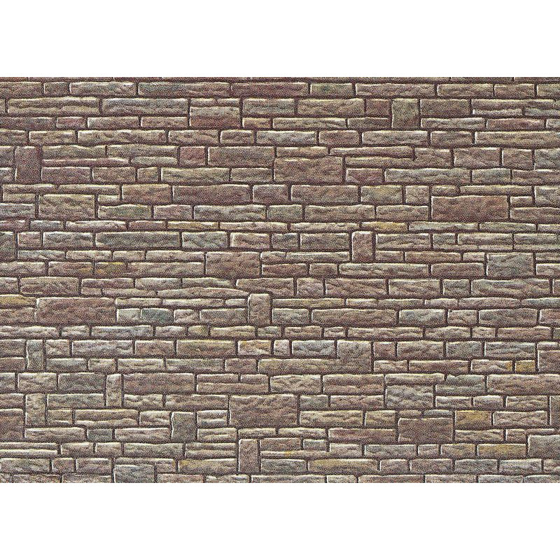 FALLER 170604 H0 MODELING CARDBOARD WITH IMPRINT "sandstone wall"