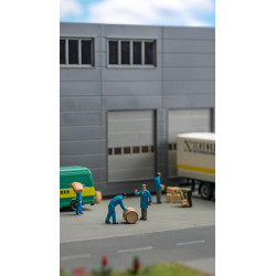 FALLER 151609 H0 FIGURES - TRANSPORT WORKERS WITH PARCELS AND BARRELS