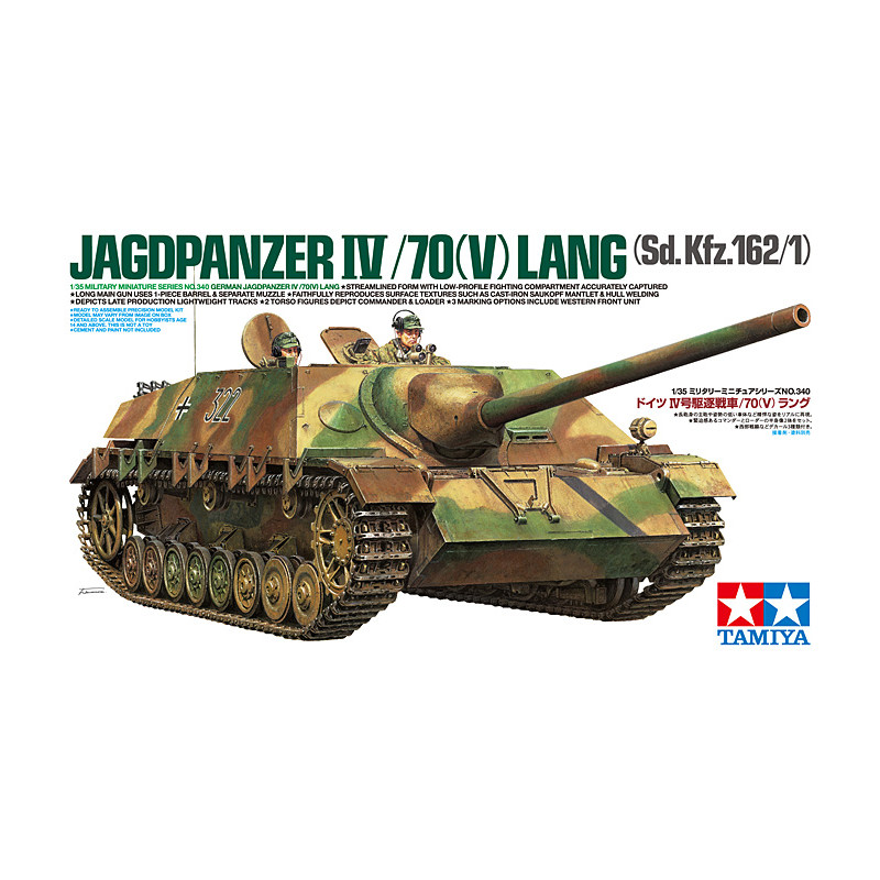 TAMIYA 1/35 JAGDPANZER IV/70 (V) LANG SD.KFZ.162/1 (35340)