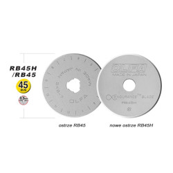 Čepele nožů OLFA RTY-2/G / RTY-2/DX / RTY-2/NS 45 mm (RB45H-1)