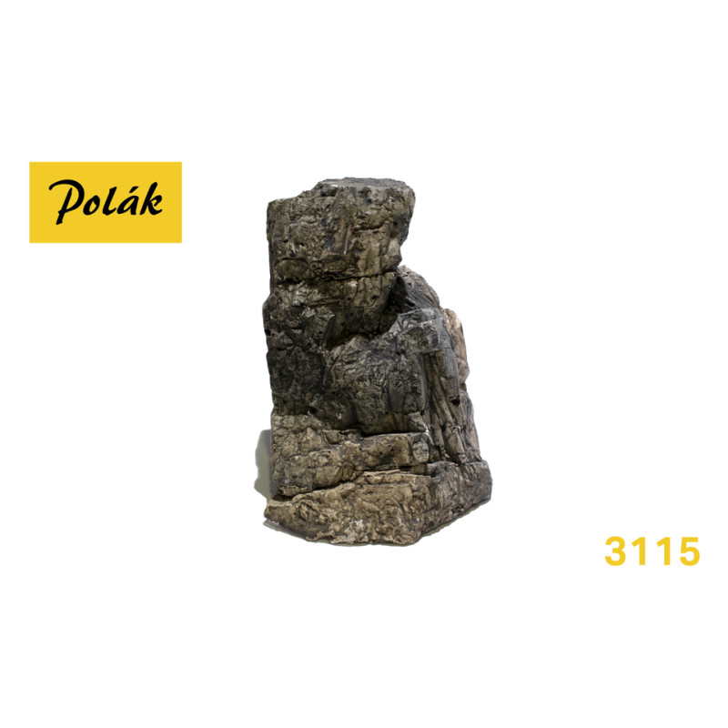 POLAK 3115 rock - cast bronze / 70 x 70 x 100 mm