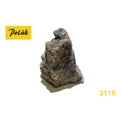 POLAK 3115 SKAŁA - ODLEZANIE SZROBRĄZOWY / 70 x 70 x 100 mm