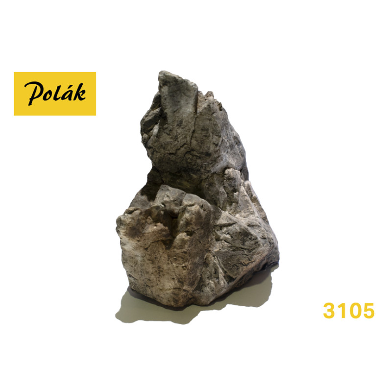 POLAK 3105 rock - grey brown casting / 85 x 105 x 105 mm
